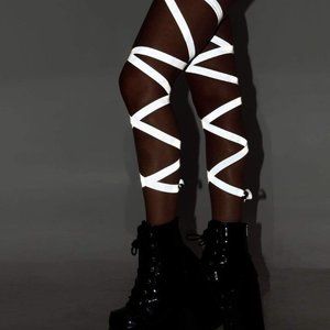 Pair Of Non-Slip Reflective Leg Wraps